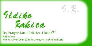 ildiko rakita business card